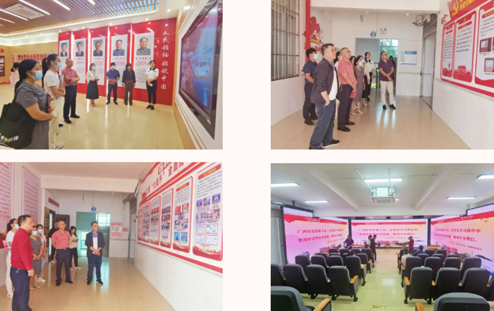 【学习交流】太阳成集团tyc4633前往百色职业学院开展党建工作现场观摩学习活动
